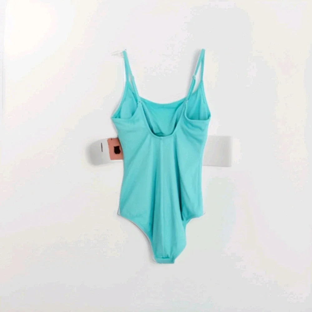 Aqua Shade & Shore Ribbed One Piece Swimsuit Size XL (258)